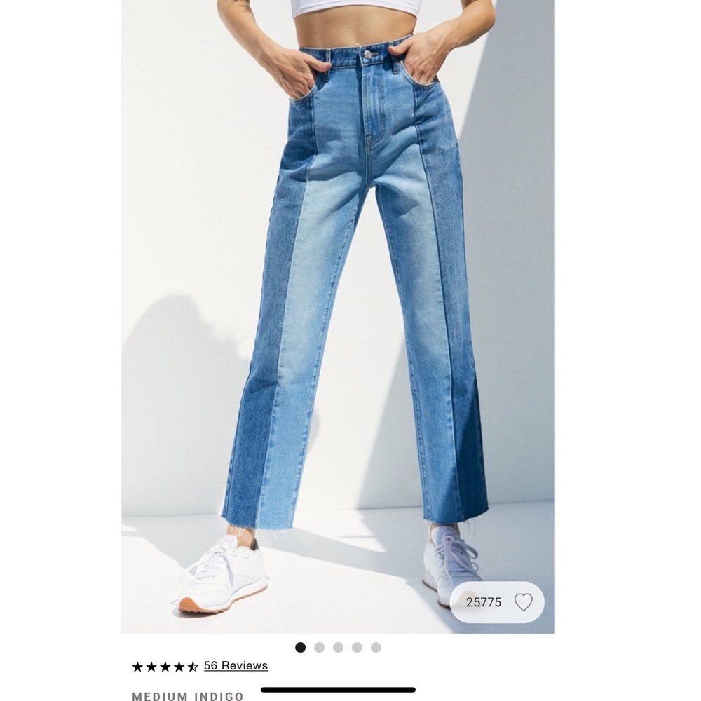 PACSUN two tone high waisted jeans